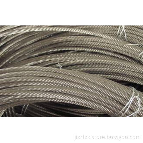 7x19 Extra Flexible Stainless Steel Wire Cable 12mm With 31